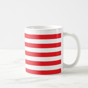 Red and White Stripes Mug