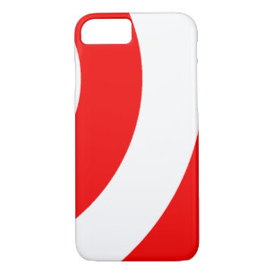 Red and White Swirls iPhone 8/7 Case