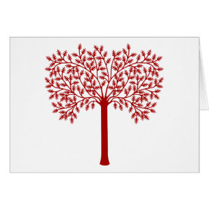 Red and White Tree