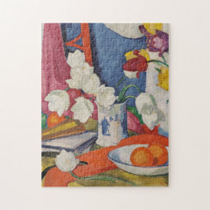 Red and White Tulips Samuel John Peploe Jigsaw Puzzle