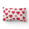Red and White Valentine's Day Pillow with red hear
