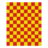 Red and Yellow Chequered CUSTOMIZABLE