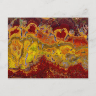 Red and yellow Crayloa Jasper Postcard