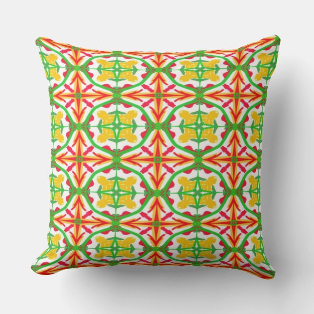 Red and Yellow Cushion (Front)