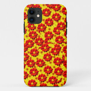 Red and yellow dahlia flowers  iPhone 11 case