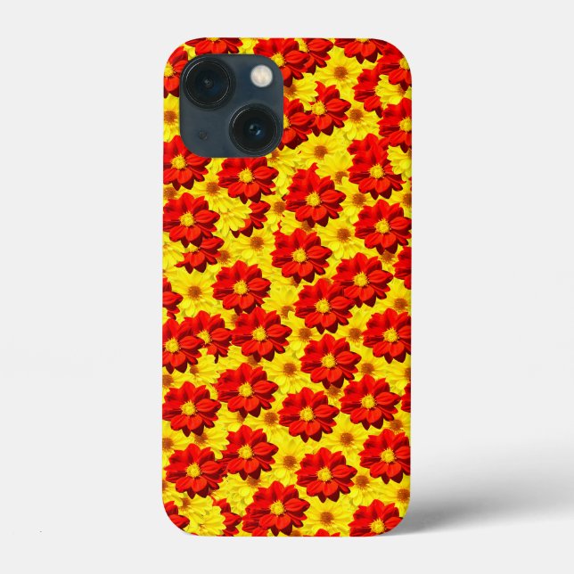 Red and yellow dahlia flowers  Case-Mate iPhone case (Back)