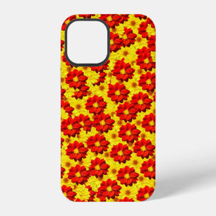 Red and yellow dahlia flowers iPhone 12 case