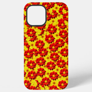 Red and yellow dahlia flowers iPhone 12 pro max case
