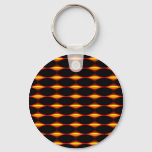 Red And Yellow Diamond Pattern Key Ring