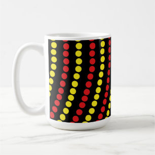 Red and Yellow Dots Cool Coffee Mug
