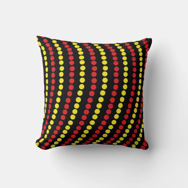 Red and Yellow Dots Cool Cushion (Front)
