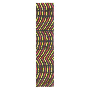 Red and Yellow Dots Cool Short Table Runner