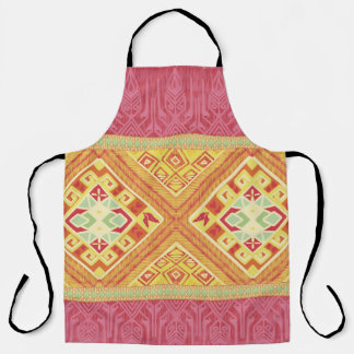 Red and Yellow Feathers Apron