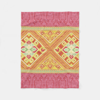 Red and Yellow Feathers Fleece Blanket