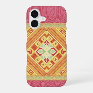 Red and Yellow Feathers iPhone 16 Case