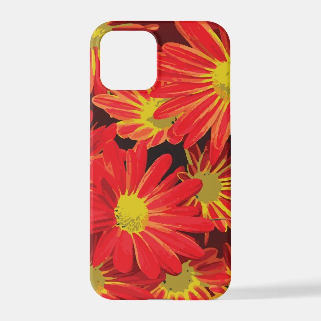 Red and Yellow Flowers 1 iPhone Case (Back)