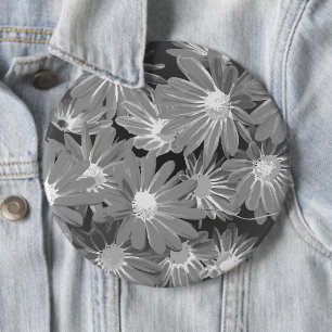 Red and Yellow Flowers 2 6 Cm Round Badge