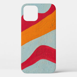 Red and yellow painted wall iPhone 12 case