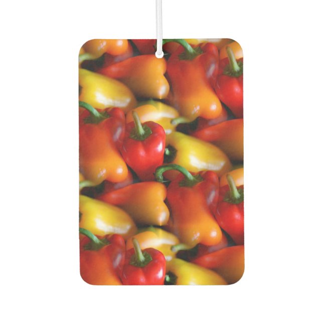 Red and Yellow Peppers Air Freshener (Front)