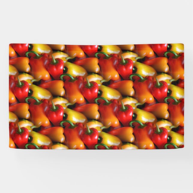 Red and Yellow Peppers Banner (Horizontal)
