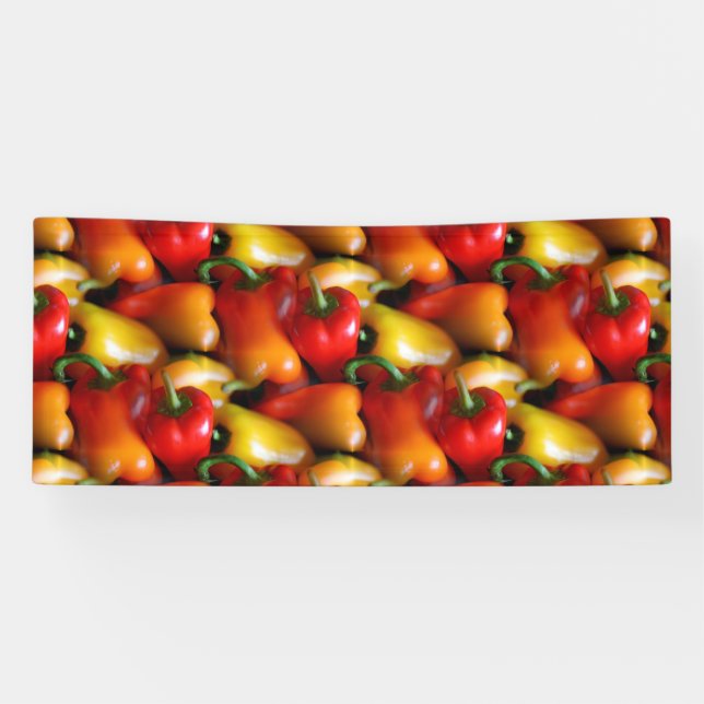 Red and Yellow Peppers Banner (Horizontal)