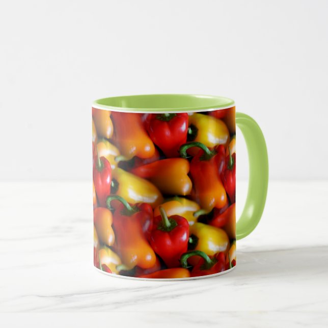 Red and Yellow Peppers Mug (Front Right)