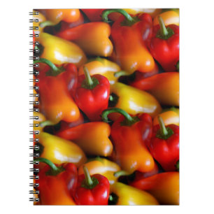 Red and Yellow Peppers Notebook