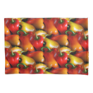 Red and Yellow Peppers Pillowcase