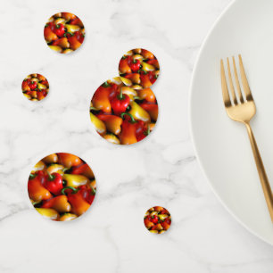 Red and Yellow Peppers Table Confetti