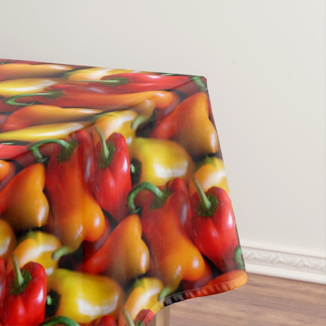 Red and Yellow Peppers Tablecloth (In Situ)