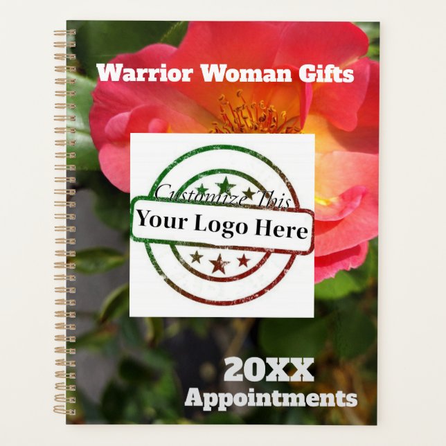 Red and Yellow Rose Flower Planner (Front)