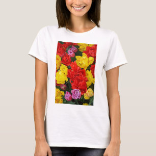 Red and yellow spring tulips T-Shirt