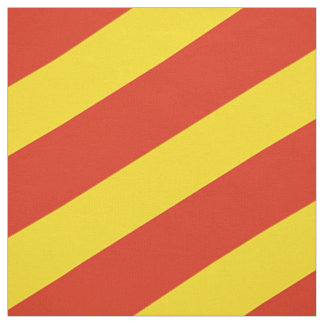 Red and yellow striped pattern fabric