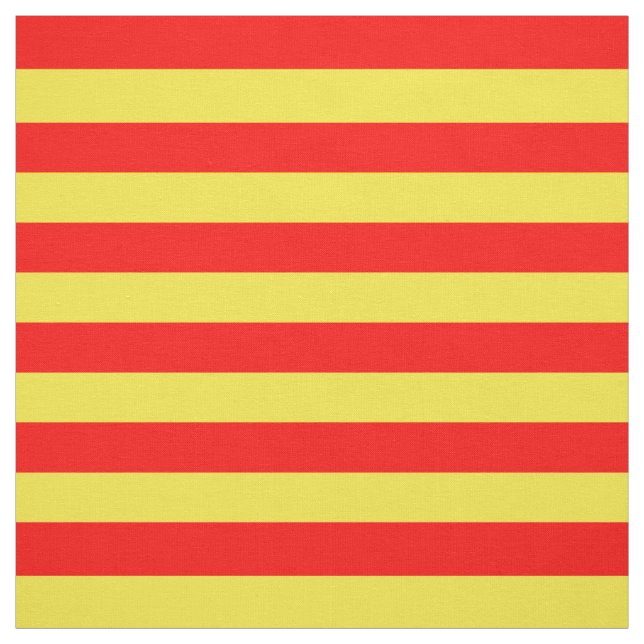 Red and Yellow Stripes Fabric (Swatch)