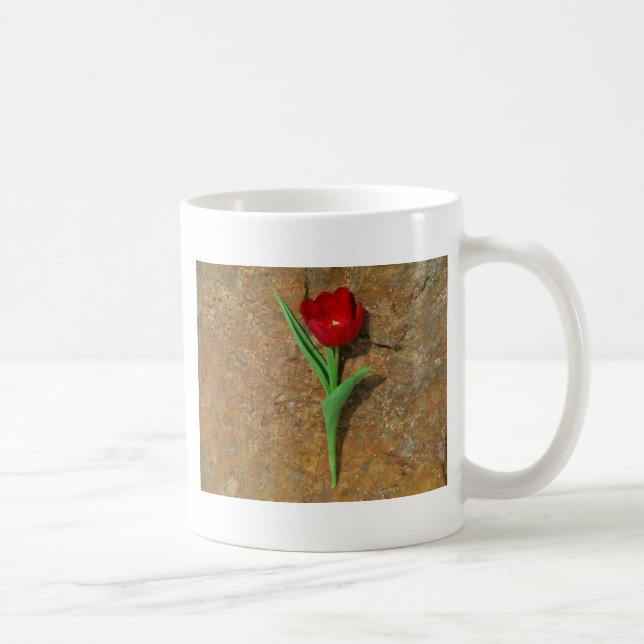 Red and Yellow Tulip Coffee Mug (Right)