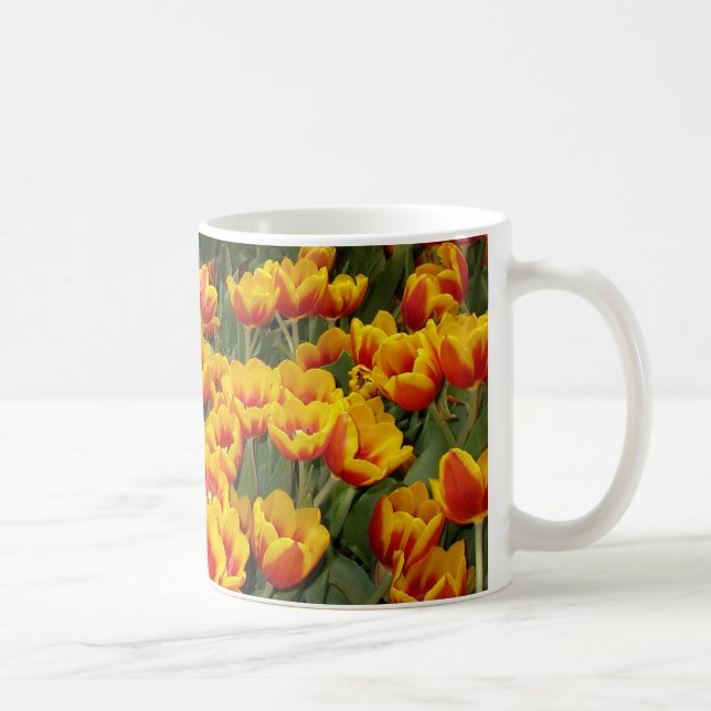 Red and Yellow Tulips Coffee Mug (Right)