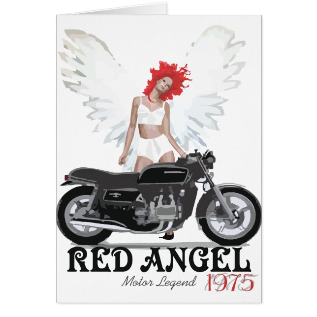 Red Angel Cafe Racer Motor Legend (Front)