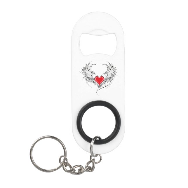 Red Angel Heart with wings (Front)
