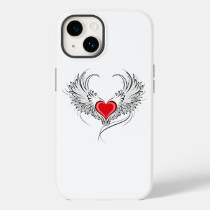 Red Angel Heart with wings Case-Mate iPhone 14 Case