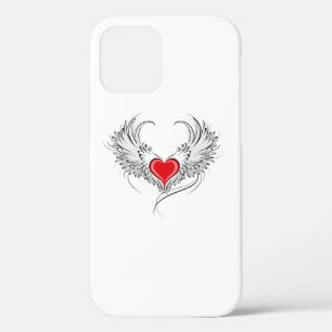 Red Angel Heart with wings iPhone 12 Pro Case