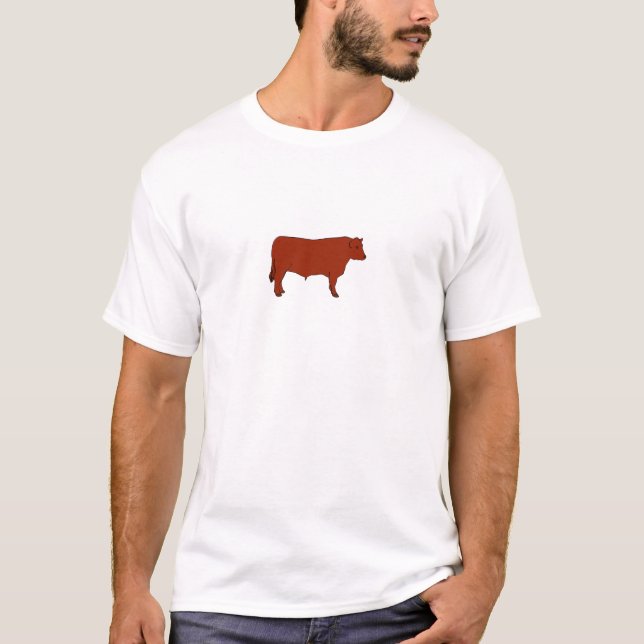 Red Angus Bull T-Shirt (Front)