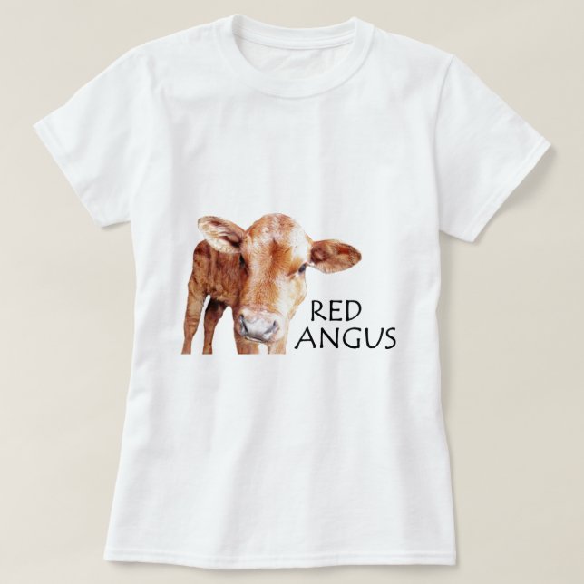 Red Angus T-Shirt (Design Front)