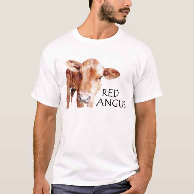 Red Angus T-Shirt (Front)