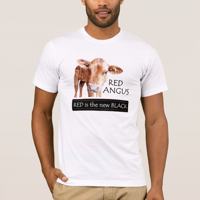 Red Angus T-Shirt (Front)