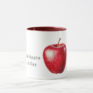 Red Apple A Day Mug