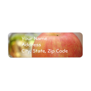 Red Apple Address Labels