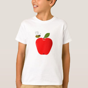 Red Apple and Honey Bee T-Shirt