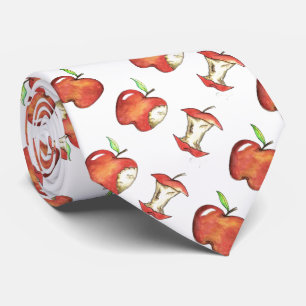 Red Apple Apples + Core Teacher Teaching Gift Tie