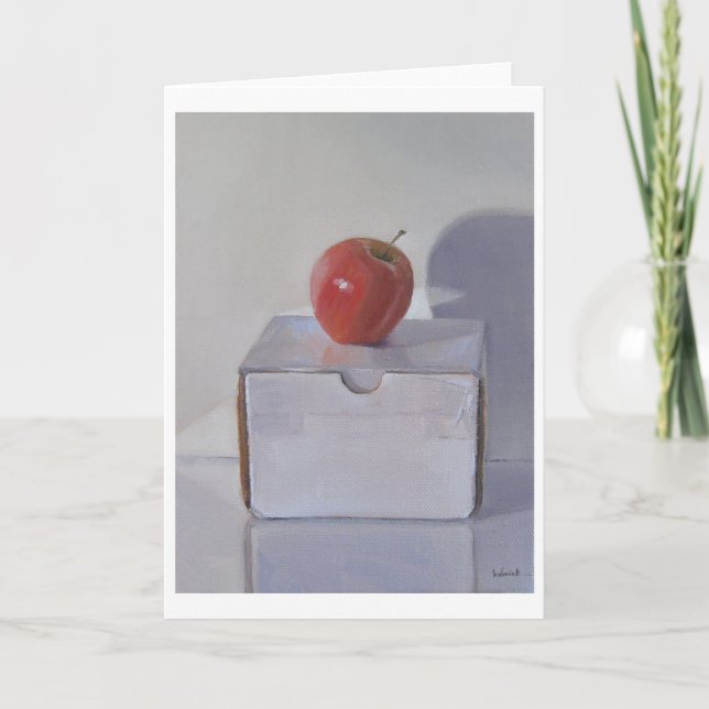 Red Apple Art Card (Front)