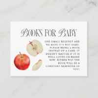 Red Apple Baby Shower Book Request